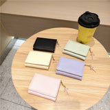 Cute Striped Trifold Wallet With Bow Charm_Cwab06210