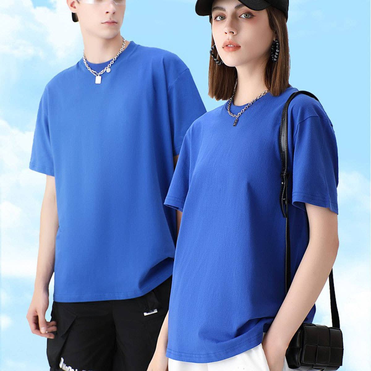 230G HEAVYWEIGHT COMBED COTTON T SHIRT BLANK OVERSIZED