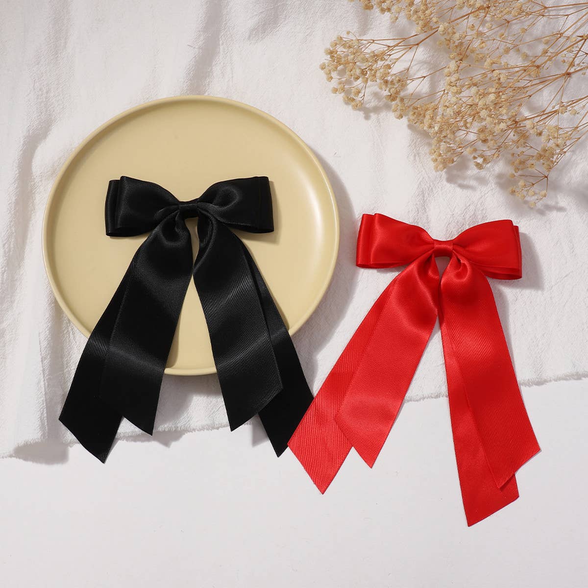CHILDRENS CANDY COLOR RIBBON BOW HAIRPIN_CWAHA2344