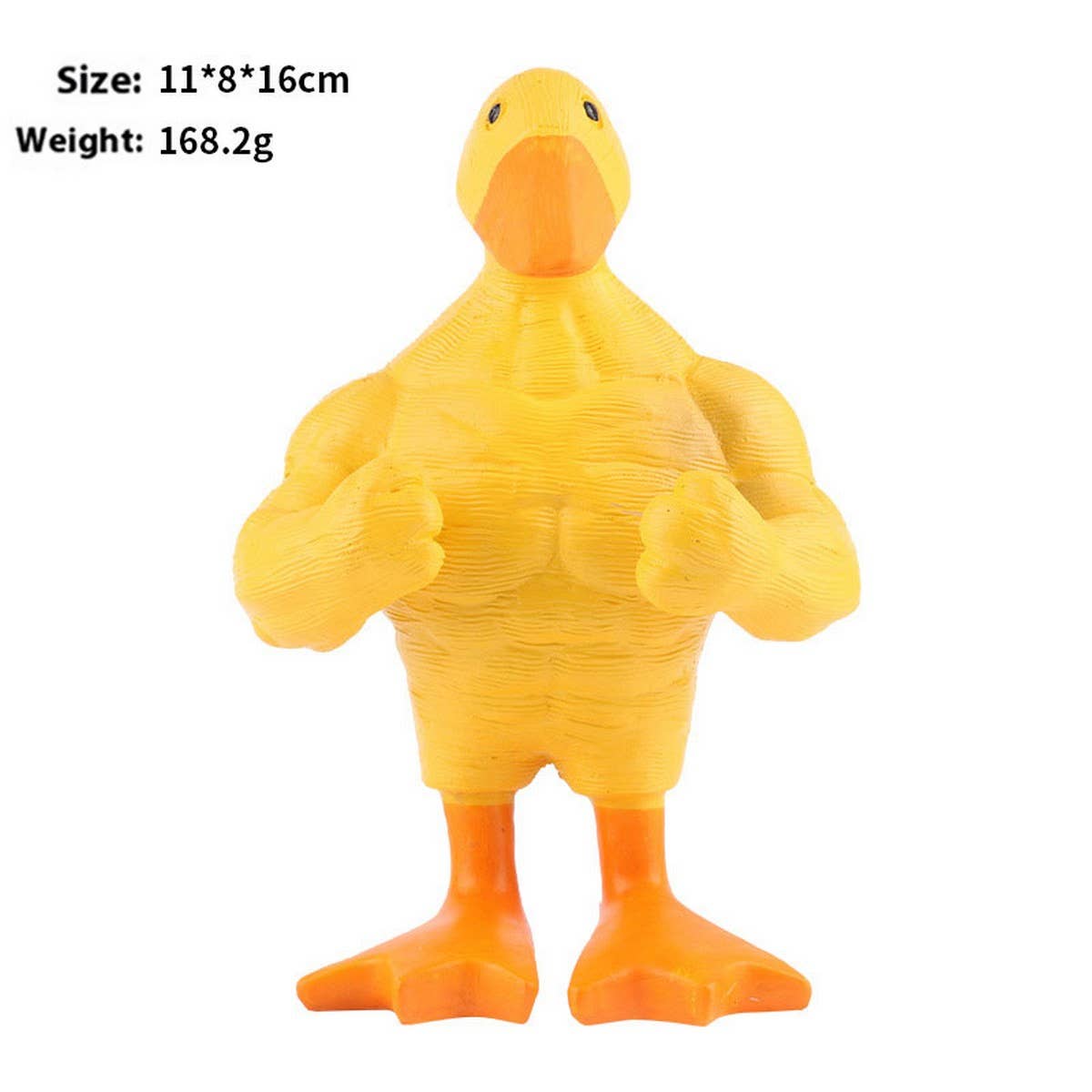 FUNNY MUSCLE DUCK RESIN GARDEN ORNAMENT_CWMM9873