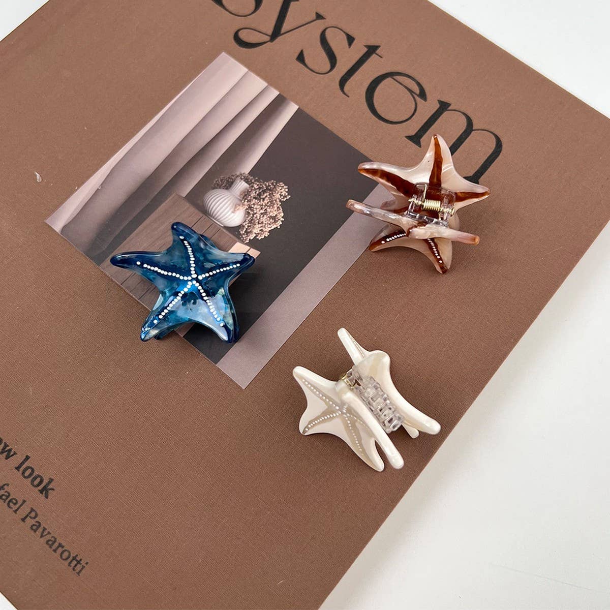 MINI OCEAN STARFISH HAIR CLAW CHIC SIDE CLIP_CWAHA5820