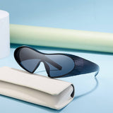 FASHION SPORTS ONE PIECE SPECIAL SHAPED SUNGLASSES_CWASG0725