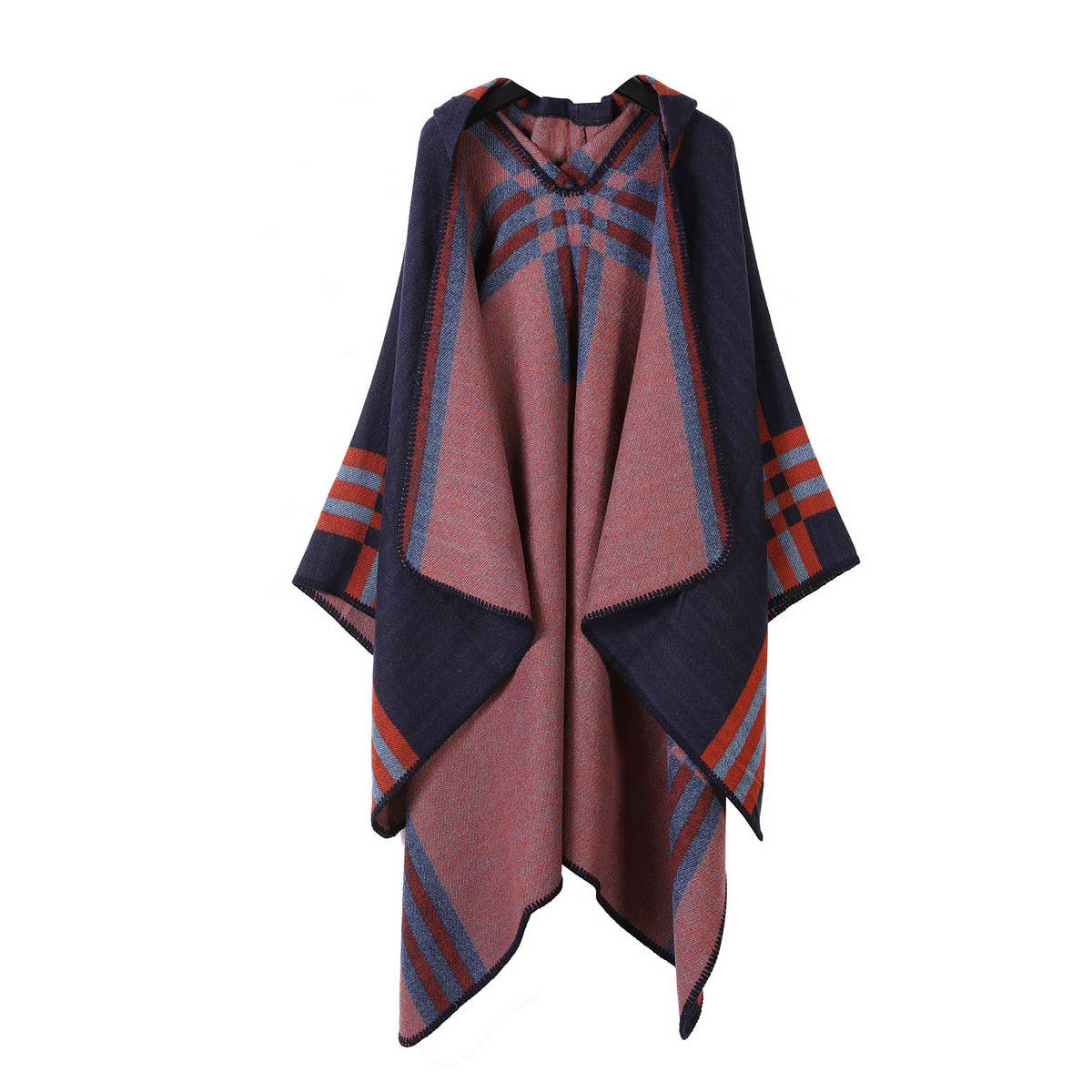 CAPE FASHIONABLE WARM CLOAK KNITTED SLIT SHAWL_CWASC2273