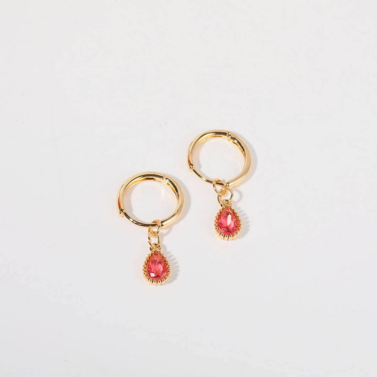 ELEGANT ZODIAC BIRTHSTONE TEARDROP EARRINGS WOMEN_CWAJE5096