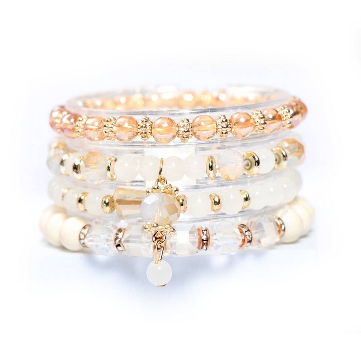 BOHEMIAN MINIMALIST ELASTIC CRYSTAL BRACELET_CWASC0696