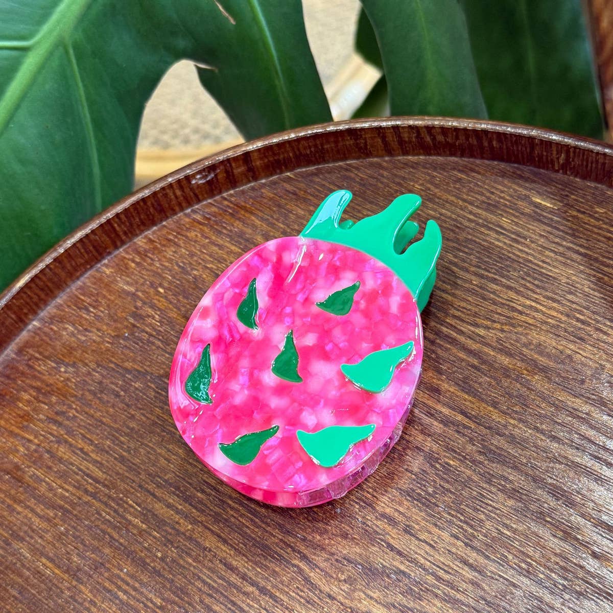 Cwaha4514_Simple Contrast Color Fruit Clip Hair Clip