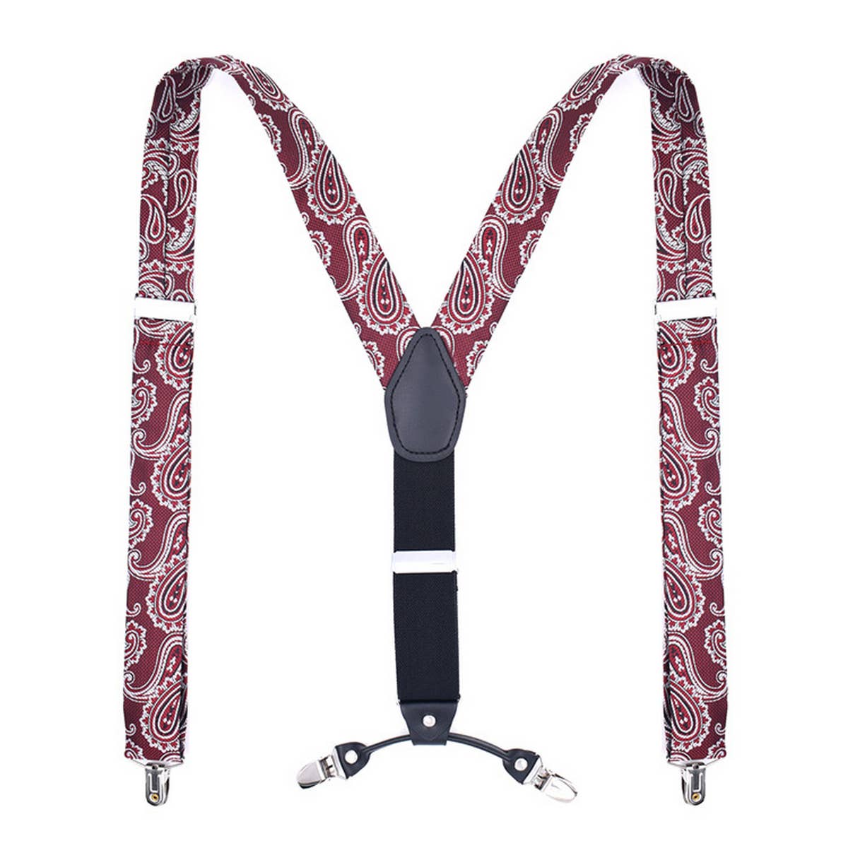 CASUAL JACQUARD 4 CLIP SUSPENDERS_CWMM1114