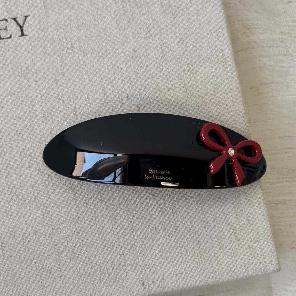 Acetate Bow Oval Spring Hair Clip Elegant_Cwaha07974