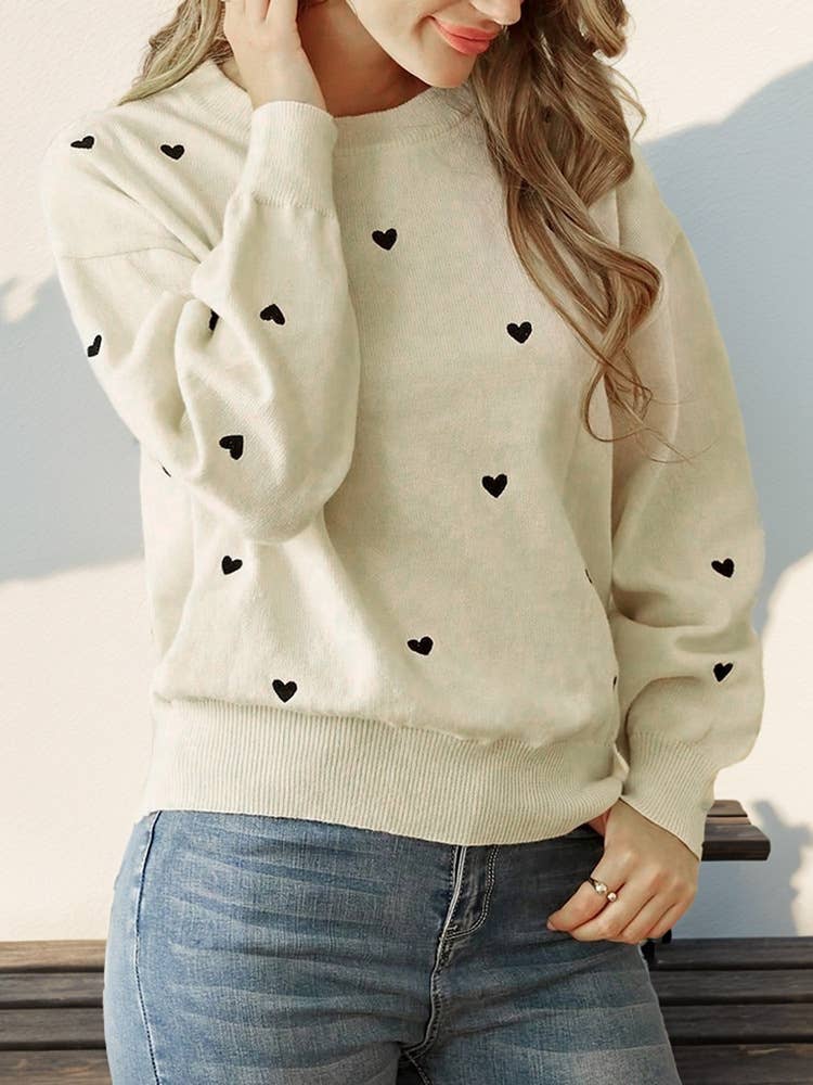 Valentines Day Love Crewneck Pullover Sweater