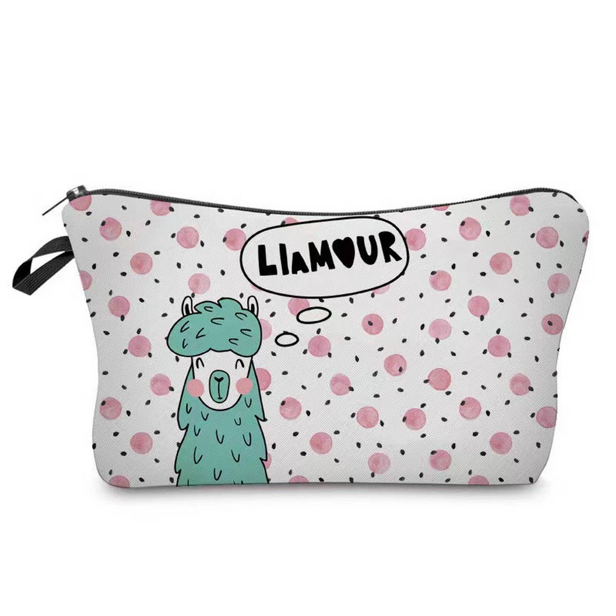 BEST SELLING ALPACA PRINT COSMETIC BAG_CWAB2264