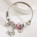 STAINLESS STEEL BEAR CHARM BRACELET FOR WOMEN_CWMM8470
