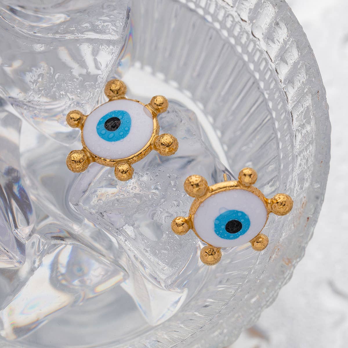RETRO DRIPPING NEW DEVILS EYE EARRINGS_CWAHA0922