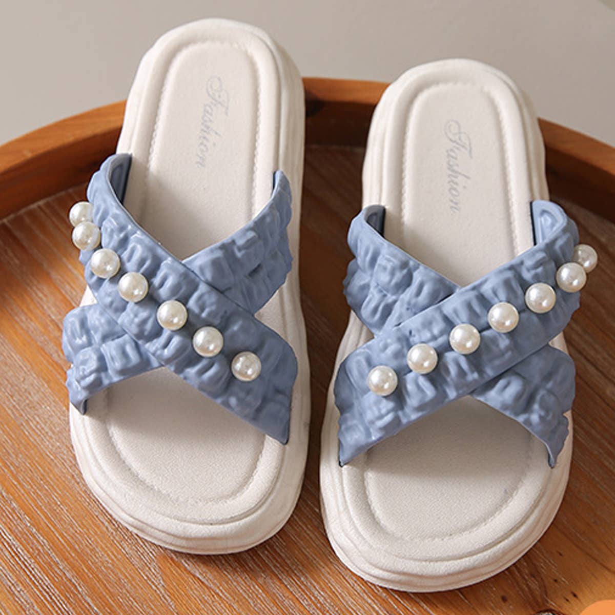 SUMMER BEACH SHOES PEARL CHAIN SANDALS_CWSHS0672
