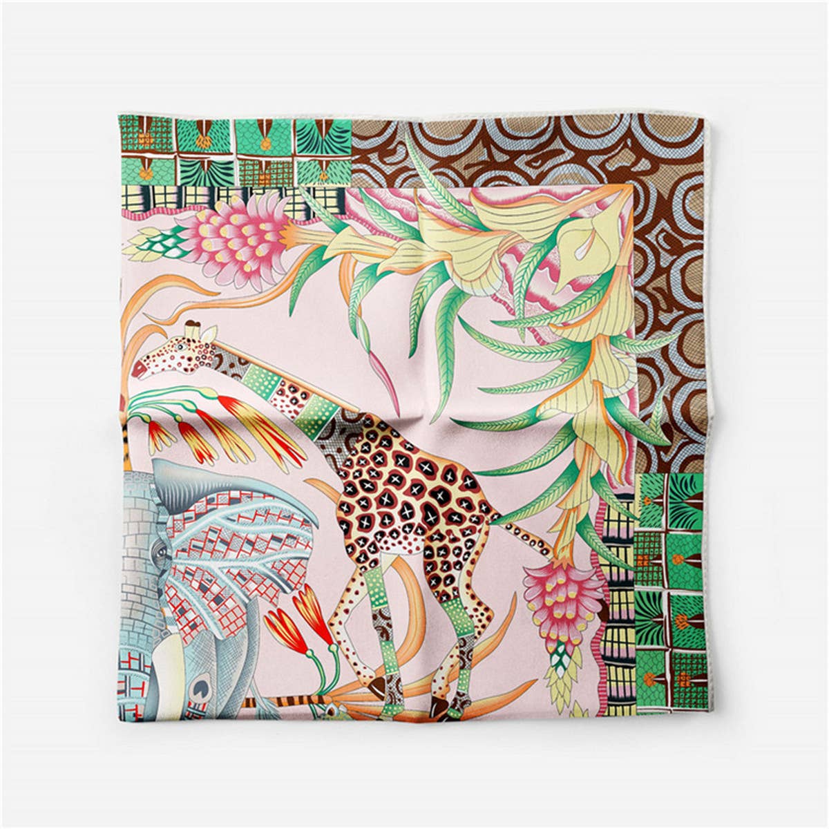 SILKY ANIMAL PRINT SCARF MOTHERS DAY GIFT_CWASC0643