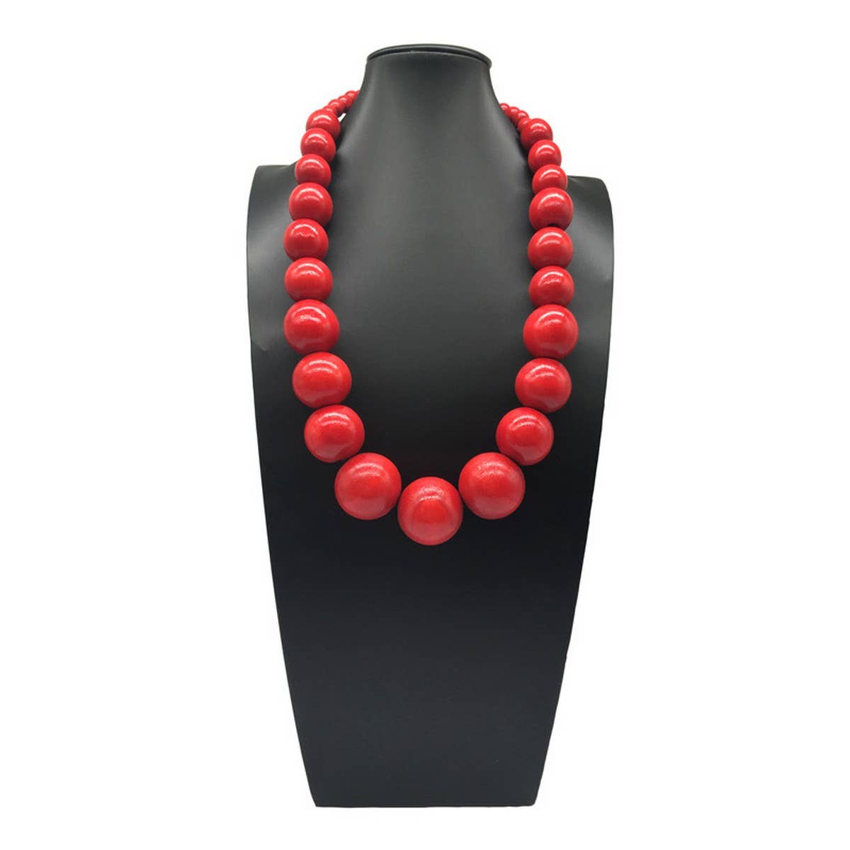 COLORFUL WOODEN BEADS HANDMADE BEADED NECKLACE_CWMM4740