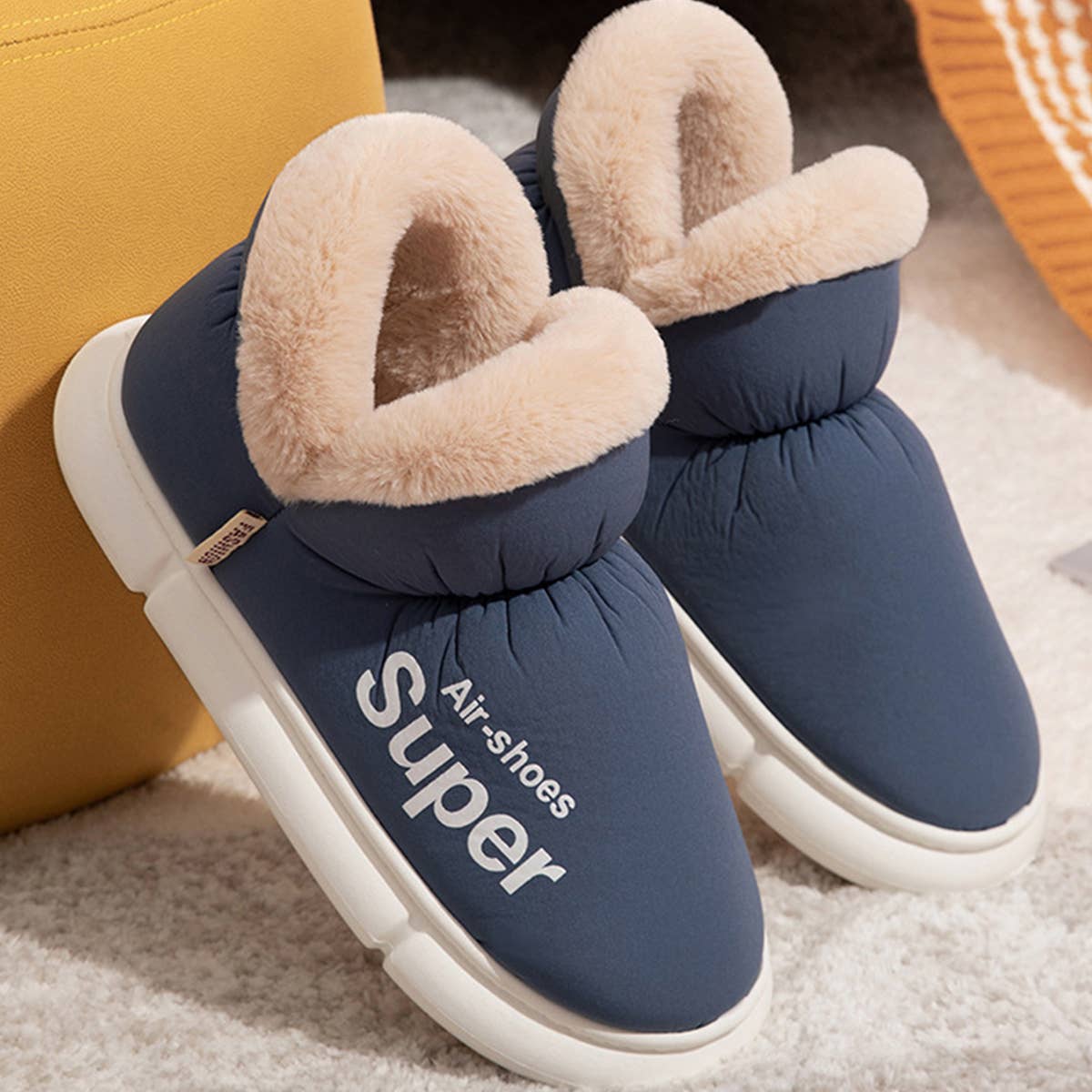 Winter Slippers Warm Waterproof Home House Shoes
