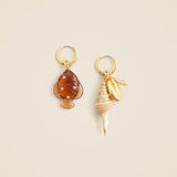 CREATIVE SUMMER FISH AND CONCH EARRINGS_CWAJE5130