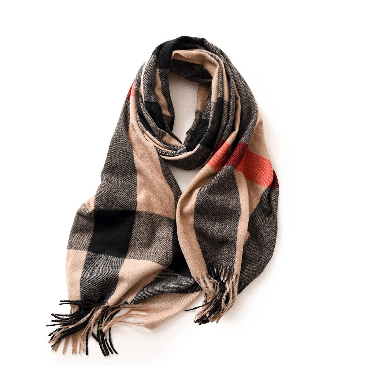 2025 FASHION PLAID TASSEL SCARF WINTER WARMTH_CWASC0185