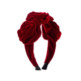 FASHIONABLE MULTI LAYERED FLOWER HEADBAND_CWAHA1787
