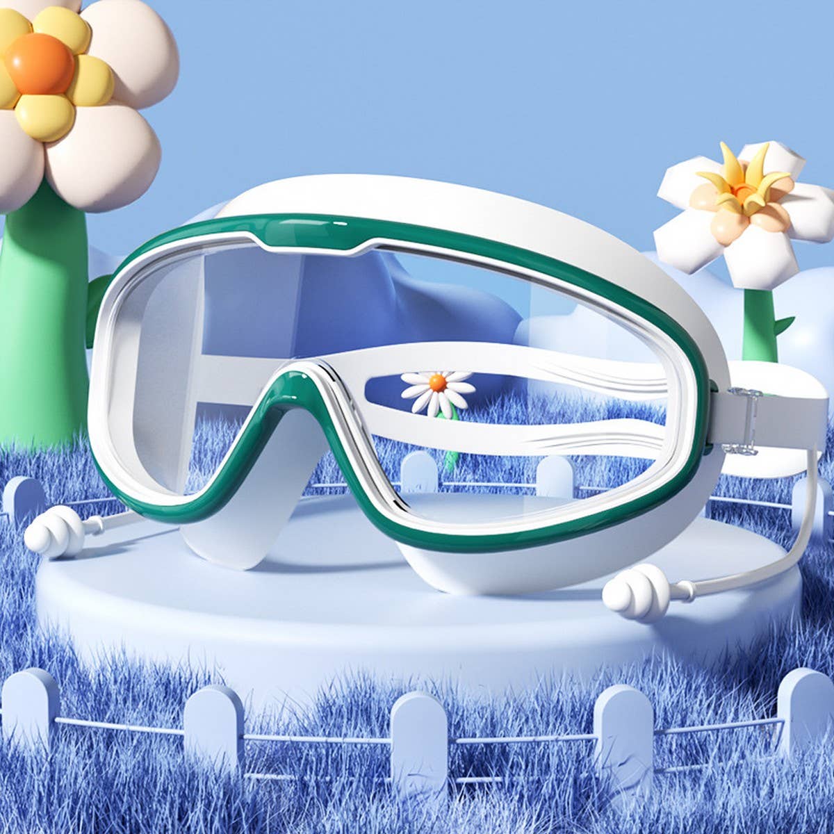 KIDS HD ANTI FOG SWIM GOGGLES LARGE STYLISH SSCWMM6647