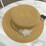 SUMMER SIMPLE FLAT TOP LACE SUN HAT_CWAH3574