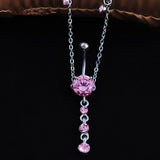 CZ TASSEL ADJUSTABLE WAIST CHAIN BODY JEWELRY_CWMM9383