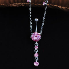 CZ TASSEL ADJUSTABLE WAIST CHAIN BODY JEWELRY_CWMM9383