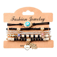 BOHEMIAN DEVIL EYE BEADED BRACELET_CWAJE1249