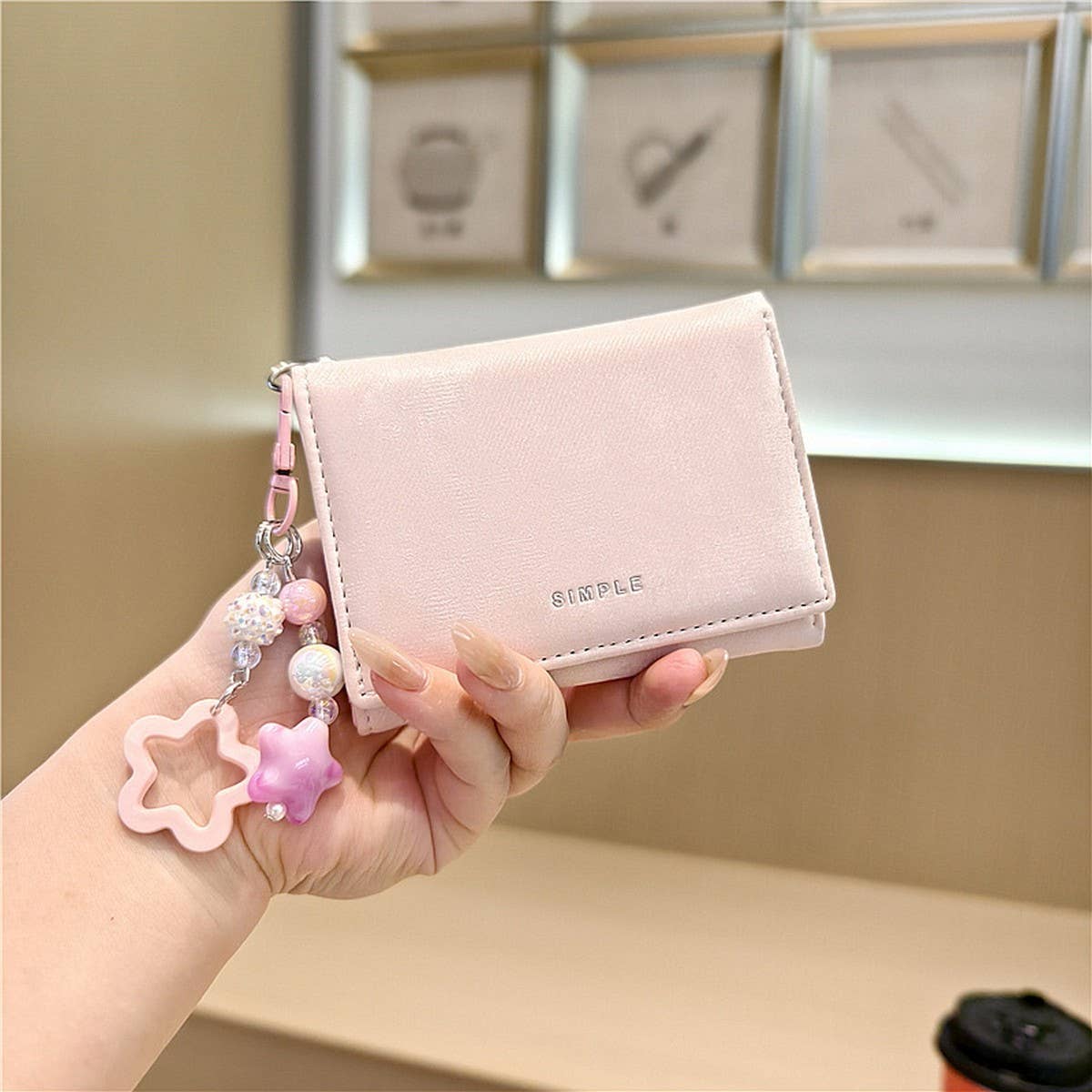 Trifold Short Wallet For Women With Card Slots_Cwab06208