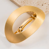 MINIMALIST METAL OVAL GEOMETRIC SPRING HAIR CLIP_CWAHA6204