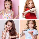 CUTE DOG APPLE TATTOO STICKERS FOR KIDS_CWMM8225