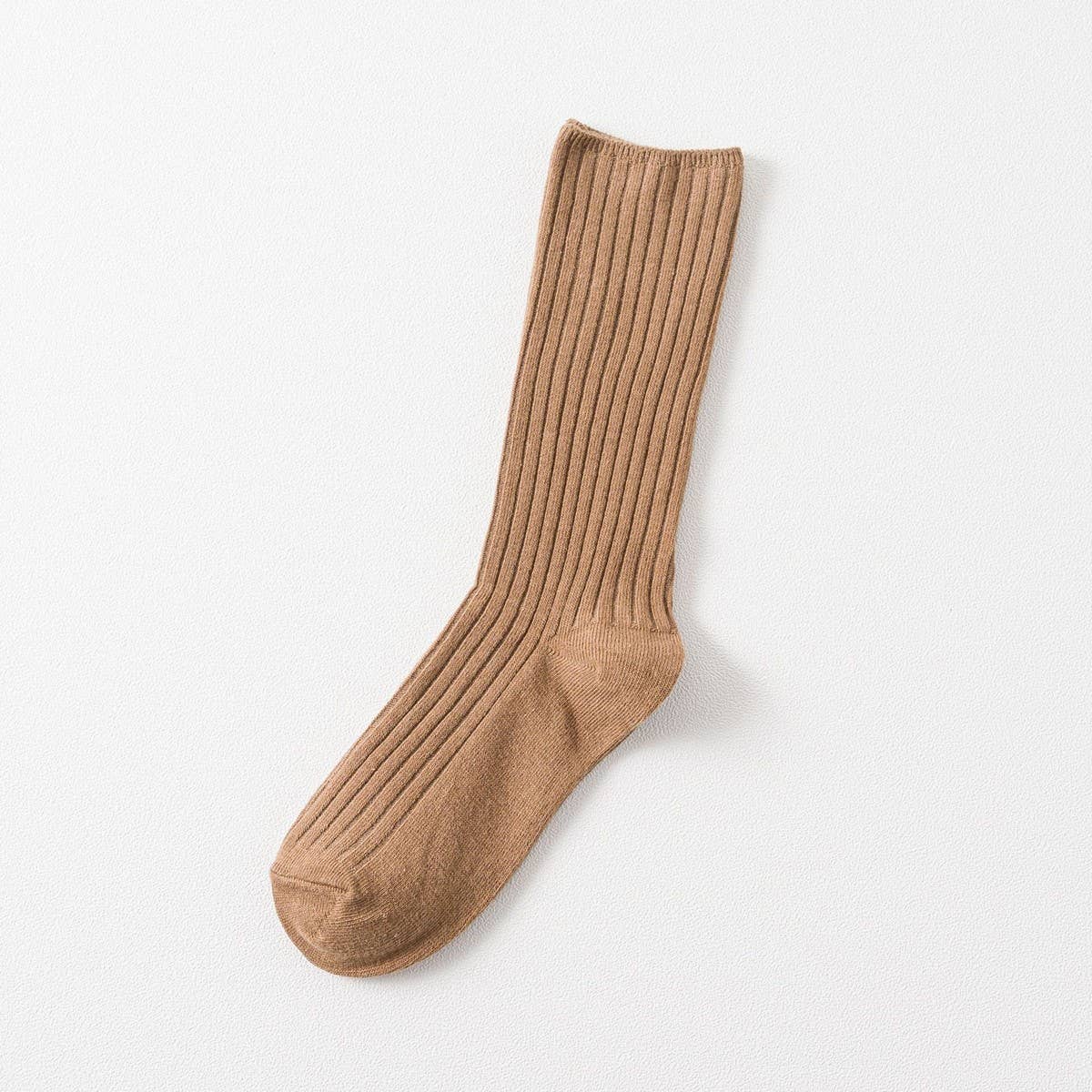 AUTUMN AND WINTER SOLID COLOR MID CALF SOCKS_CWMS0916