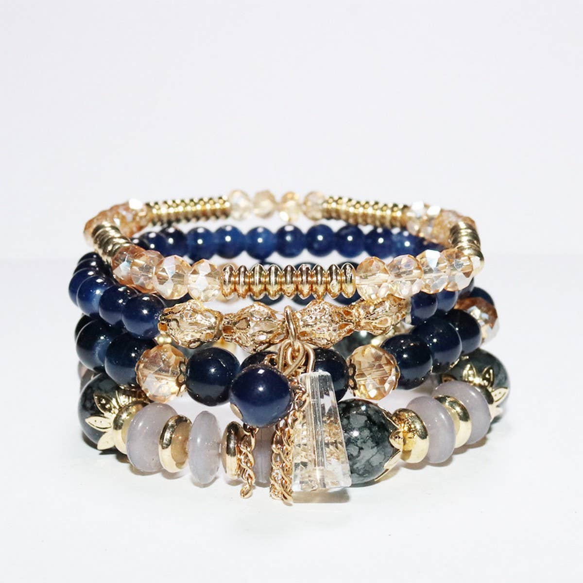 MULTI LAYERED CRYSTAL BRACELET EXOTIC SET_CWAJE1250