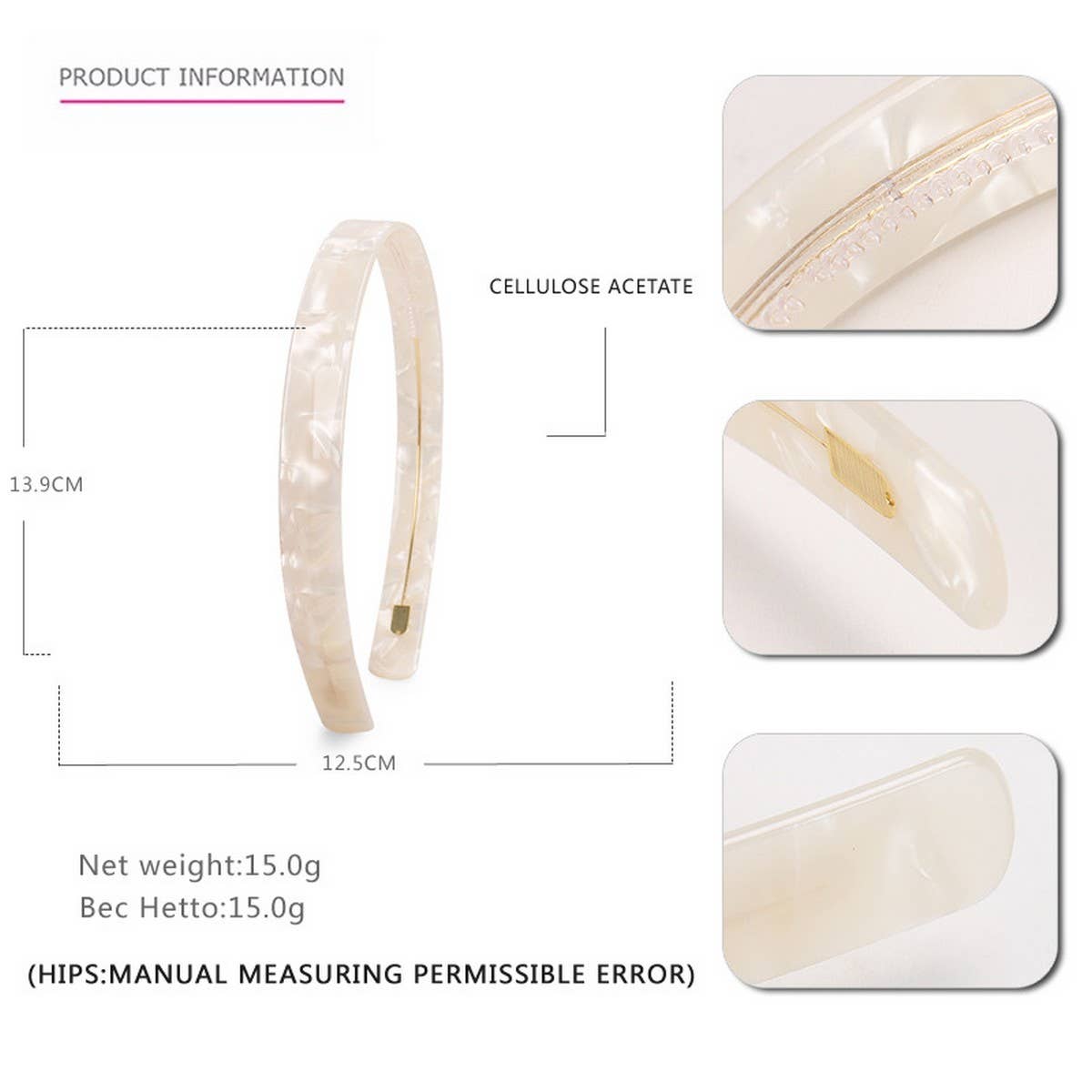 SIMPLE 1 5CM WIDE ACETATE HEADBAND HAIRACCESSORIES_CWAHA4337