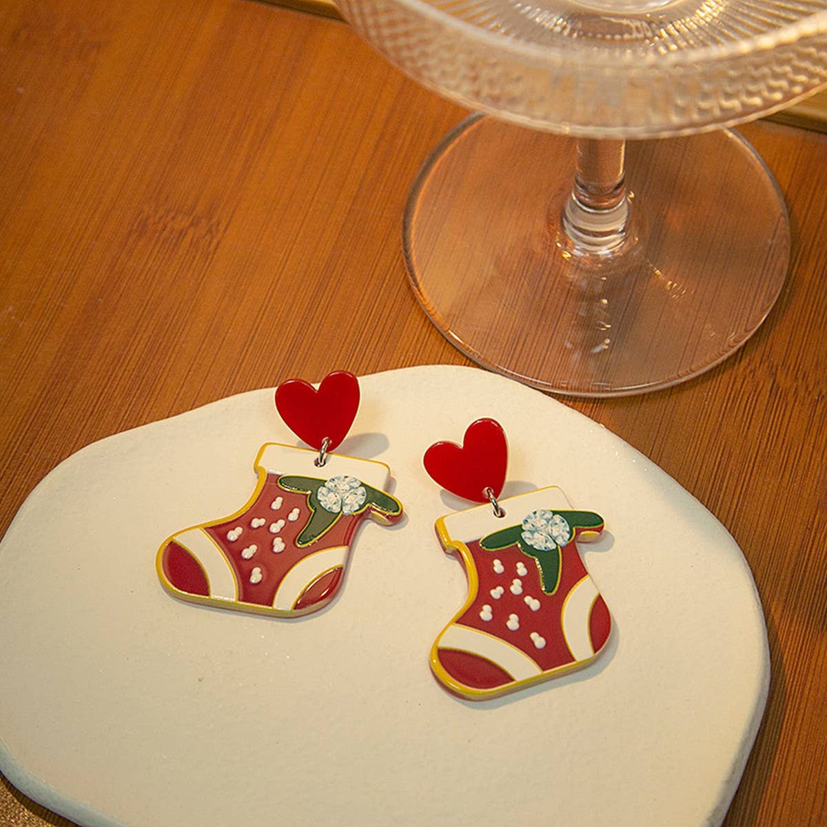 CHRISTMAS CARTOON SWEET DESIGN EARRINGS_CWAJE1837