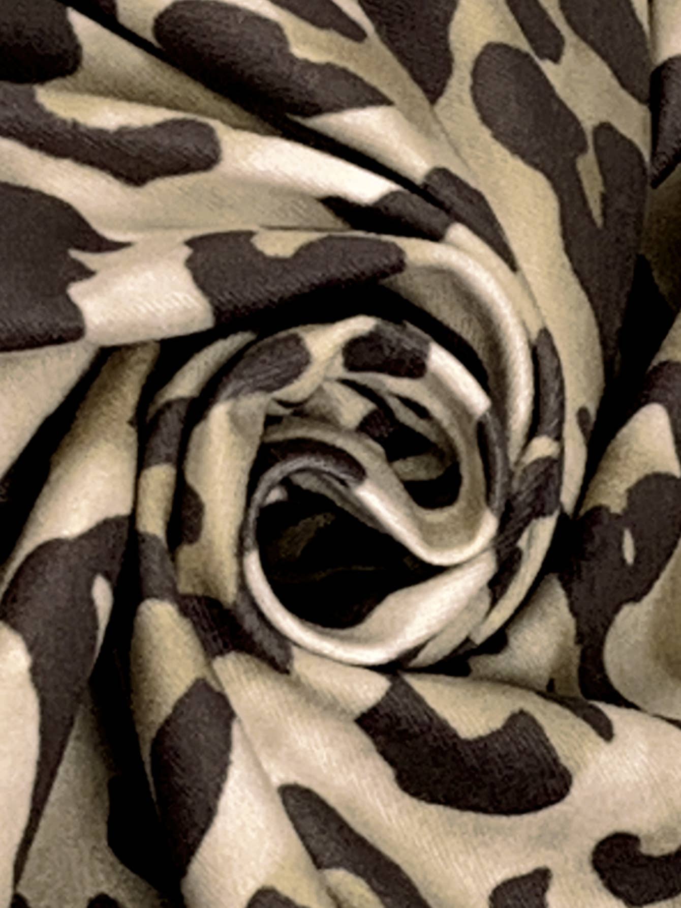 Split High-Waisted Leopard Print Hip Wrap Skirt