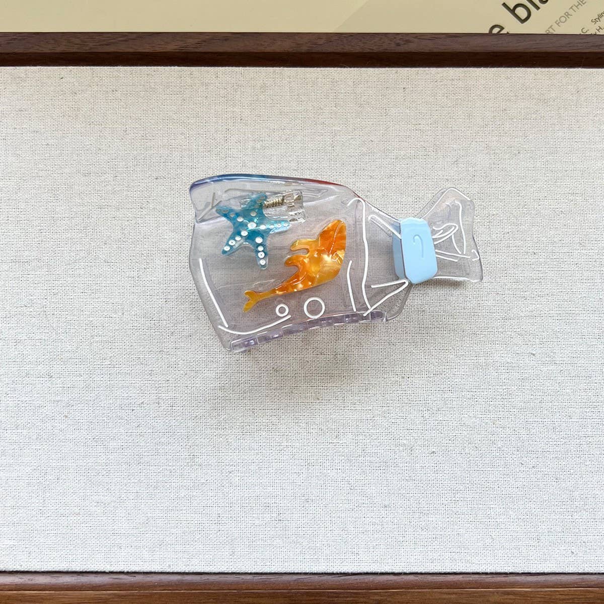 MINIMAL CLEAR BAG STARFISH CLAW CLIP OCEAN VIBES_CWAHA5825
