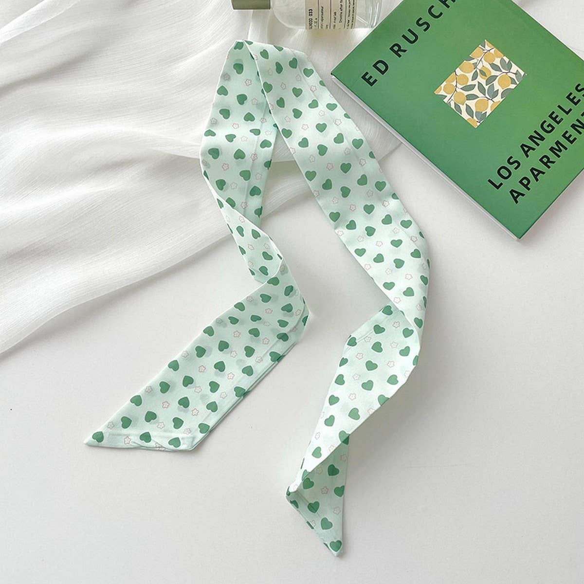 GREEN FRESH AND NARROW LONG FASHIONABLE HAIR BAND_CWAHA4142