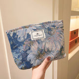 Vintage Oil Painting Makeup Bag Large Travel Tote_Cuab00661