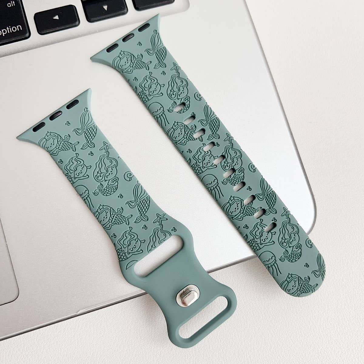 APPLE WATCH ULTRAS9S8 ENGRAVED SILICONE STRAP_CWWW0055