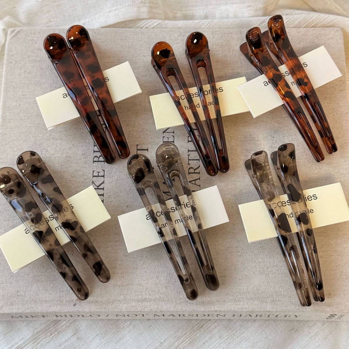 Leopard Hair Clip Large Duckbill Side Bang Pin_Cwaha07770