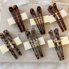 Leopard Hair Clip Large Duckbill Side Bang Pin_Cwaha07770
