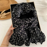 Dual Patchwork Floral Crinkle Scarf Wrap_Cwasc02964