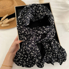 Dual Patchwork Floral Crinkle Scarf Wrap_Cwasc02964