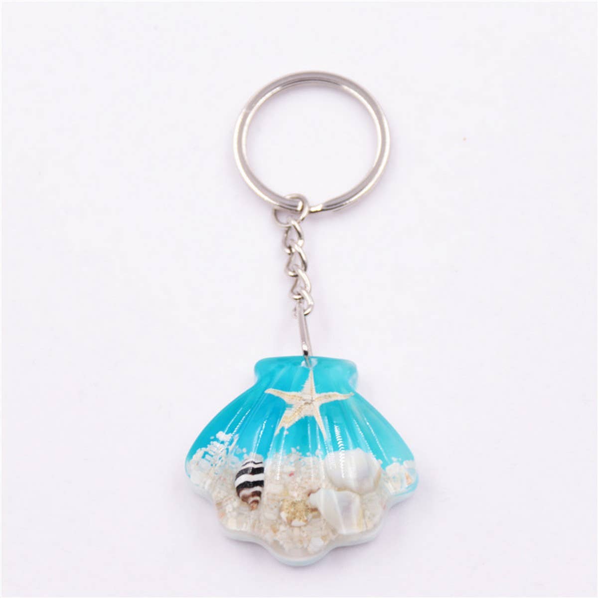 NEW SHELL STARFISH KEYCHAIN SOUVENIR PENDANT_CWMM3700