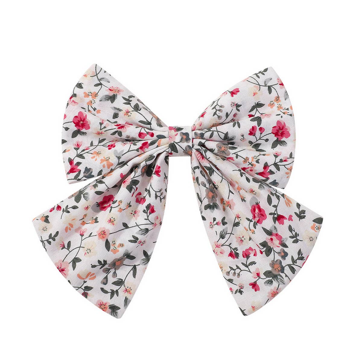 CHILDRENS SIMPLE FLORAL BOW HAIRPIN_CWAHA2366
