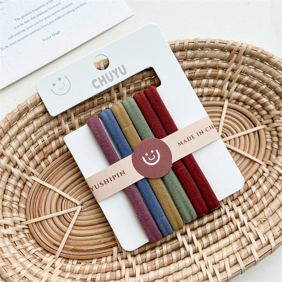 GIRLS VERSATILE CANDY COLORED TOWEL RING HAIRBAND_CWAHA2424