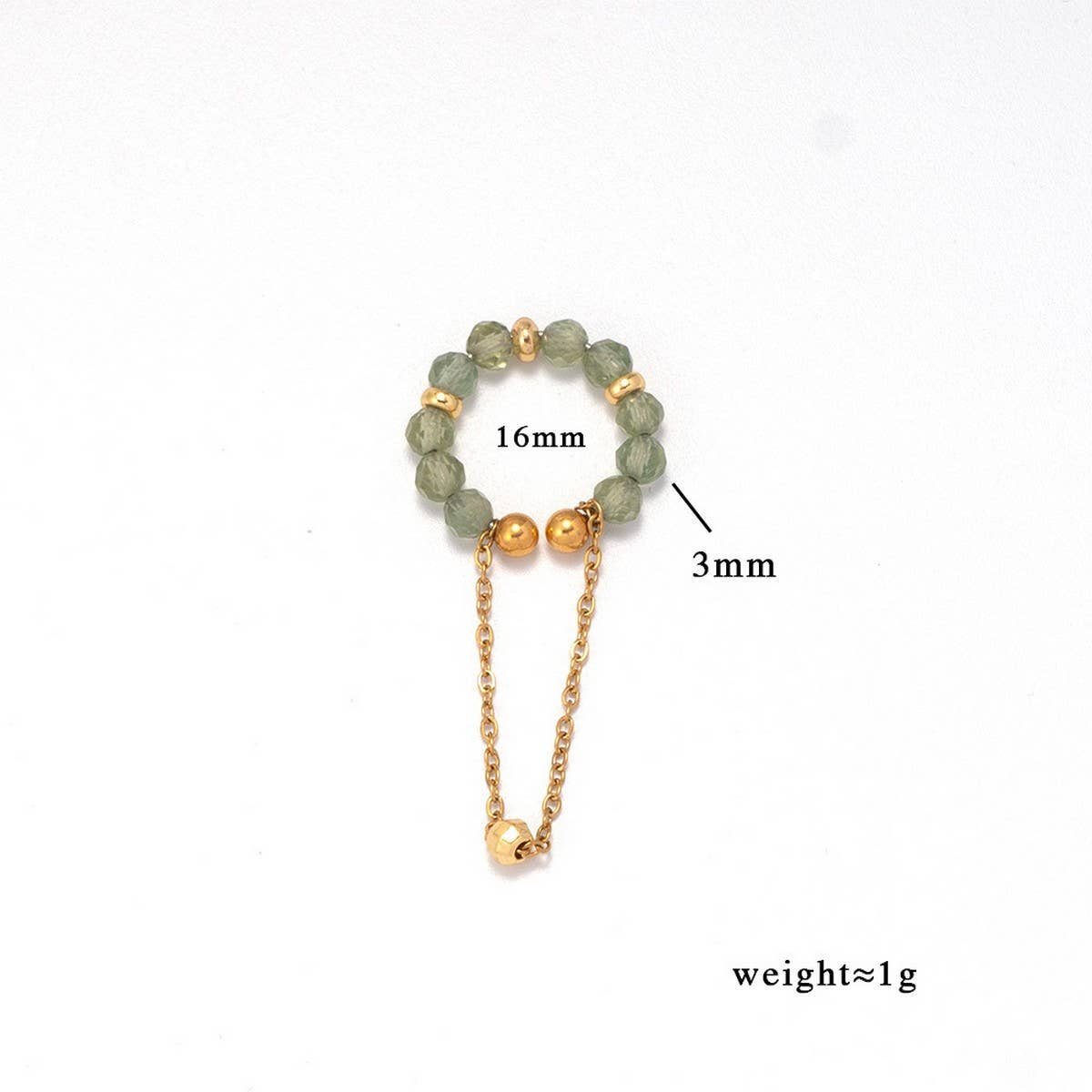 NATURAL STONE EAR CUFF FOR NON PIERCED EARS_CWMM7540