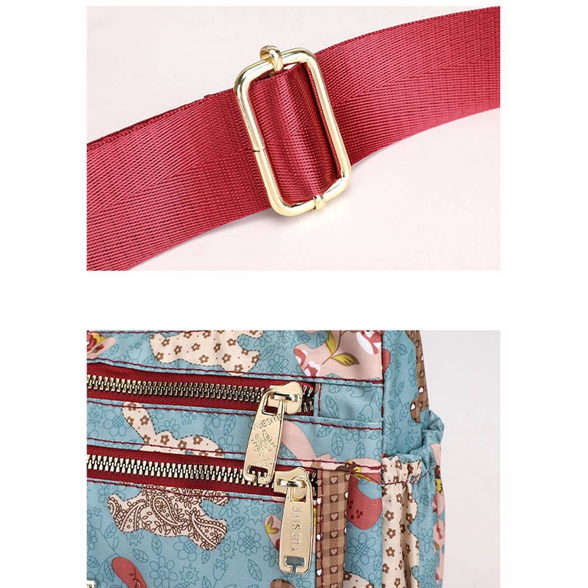 PRINTED OXFORD CLOTH SHOULDER CROSSBODY BAG_CWASC1772