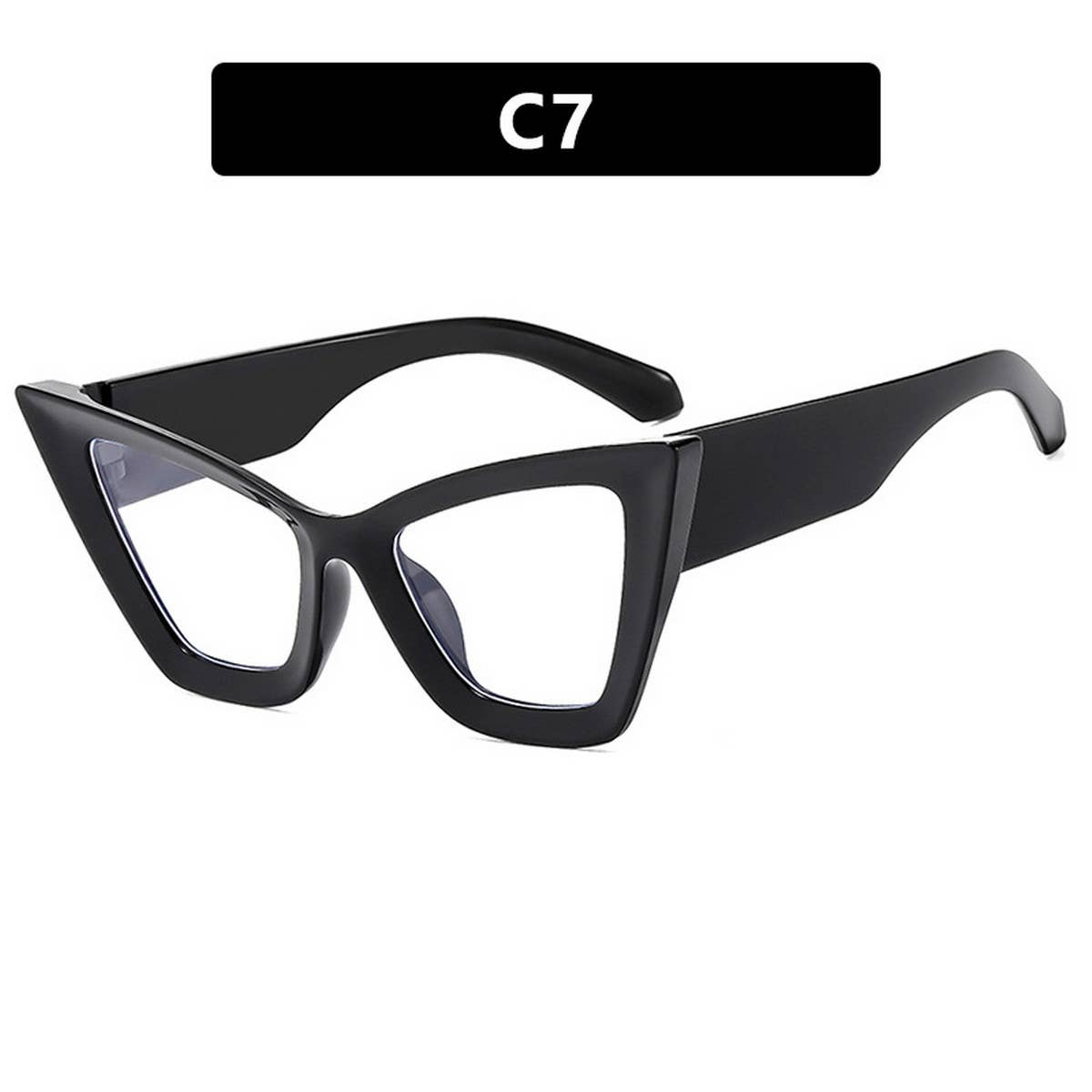 Uv Protection Large Frame Cat Eye Sunglasses_Cwasg0314